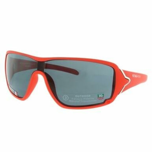 TAG Heuer 9201-107 Team USA Racer Red Shield Grey Lens Wrap Sunglasses