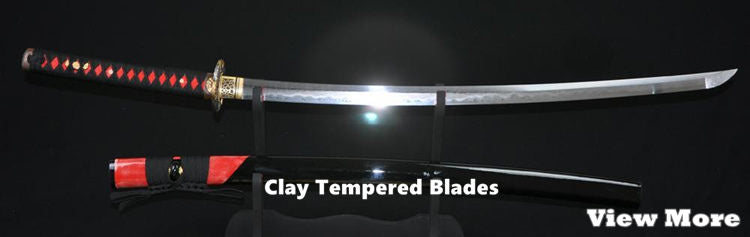 Clay Tempered Blade Samurai Swords