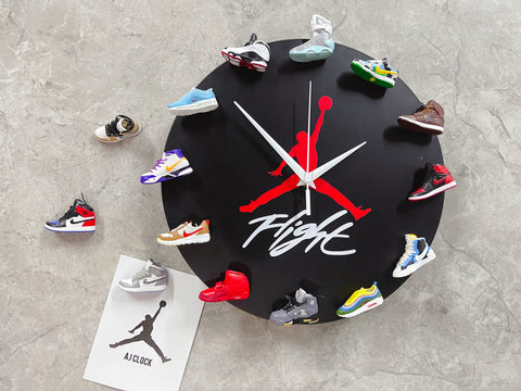 flight sneaker clock