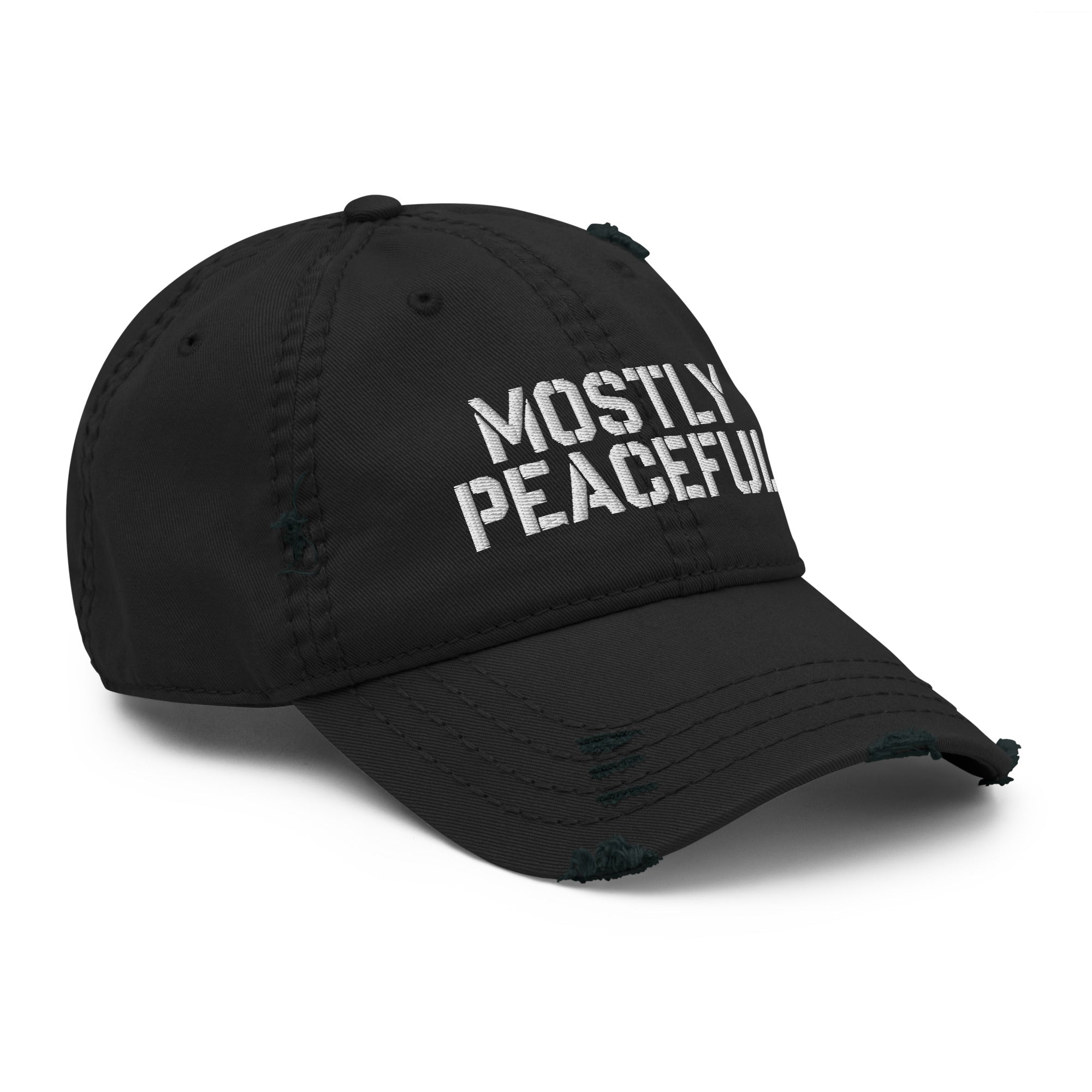 Mostly Peaceful Distressed Hat