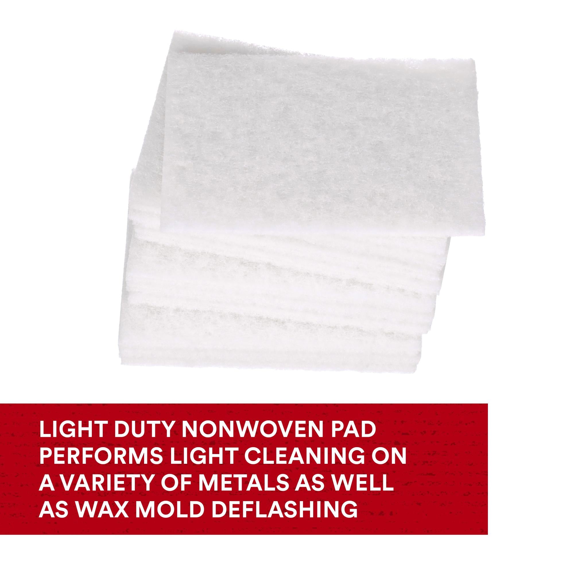 Light Duty Cleansing Pad 7445, HP-HP, Nepheline Syenite Super Fine, White