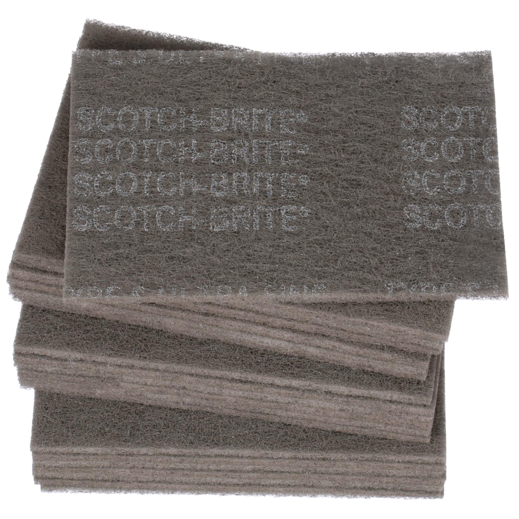 Scotch-Brite Hand Pad 7448, HP-HP, SiC Ultra Fine, Gray, 6 in x 9 in,
20/Carton