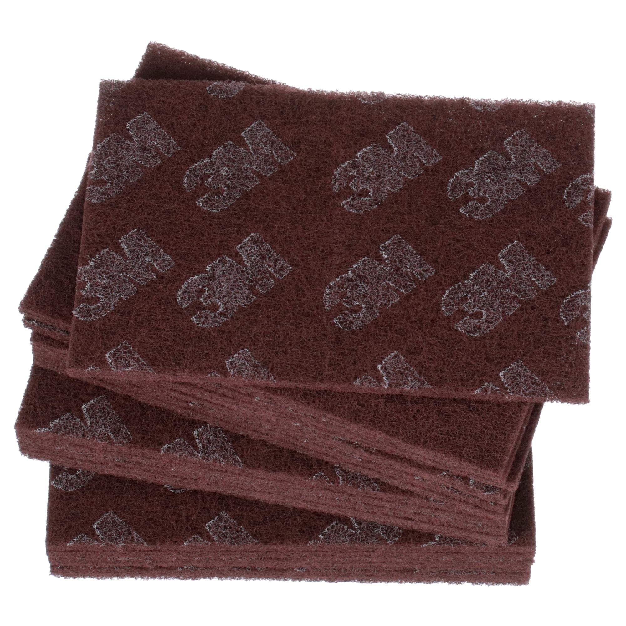 Scotch-Brite Production Hand Pad 8447, HP-HP, A/O Very Fine, Maroon, 6
in x 9 in