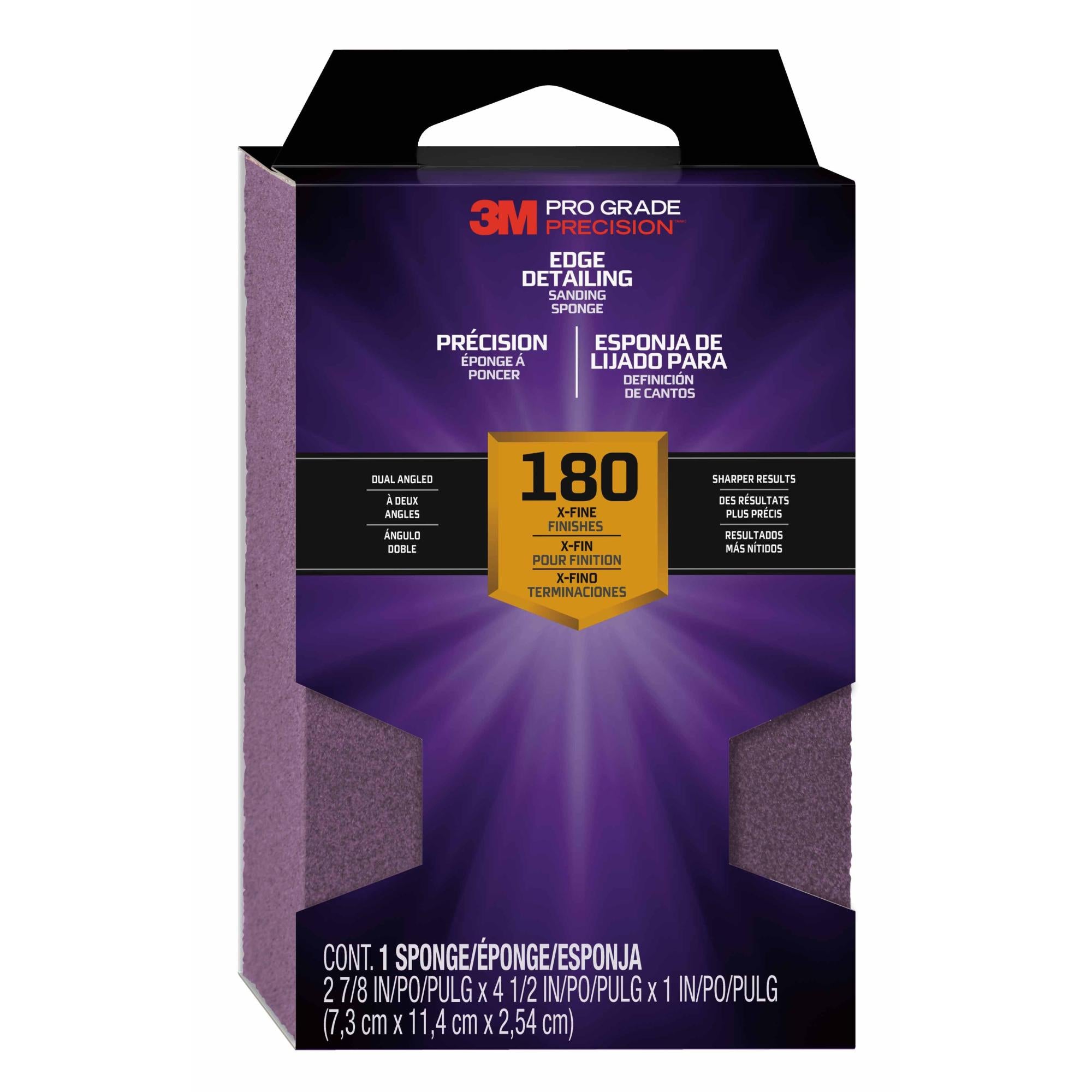 3M Pro Grade Precision Edge Detailing Dual Angle Sanding Sponge
24302TRIP-XFDA