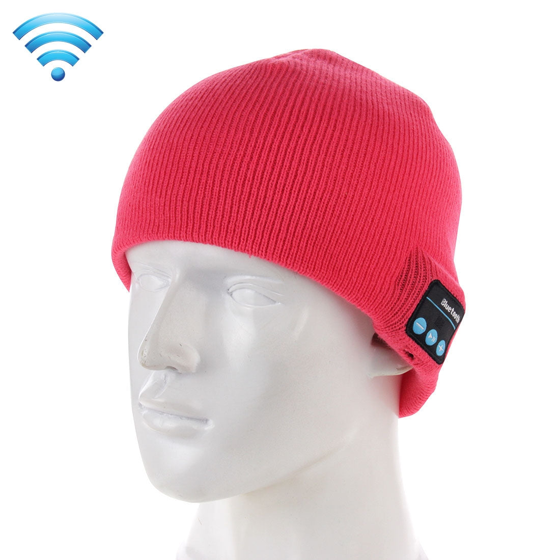 AMZER Bluetooth Beanie Wireless Headphone Knitted Warm Winter Cap Hat with Mic (Random Color)