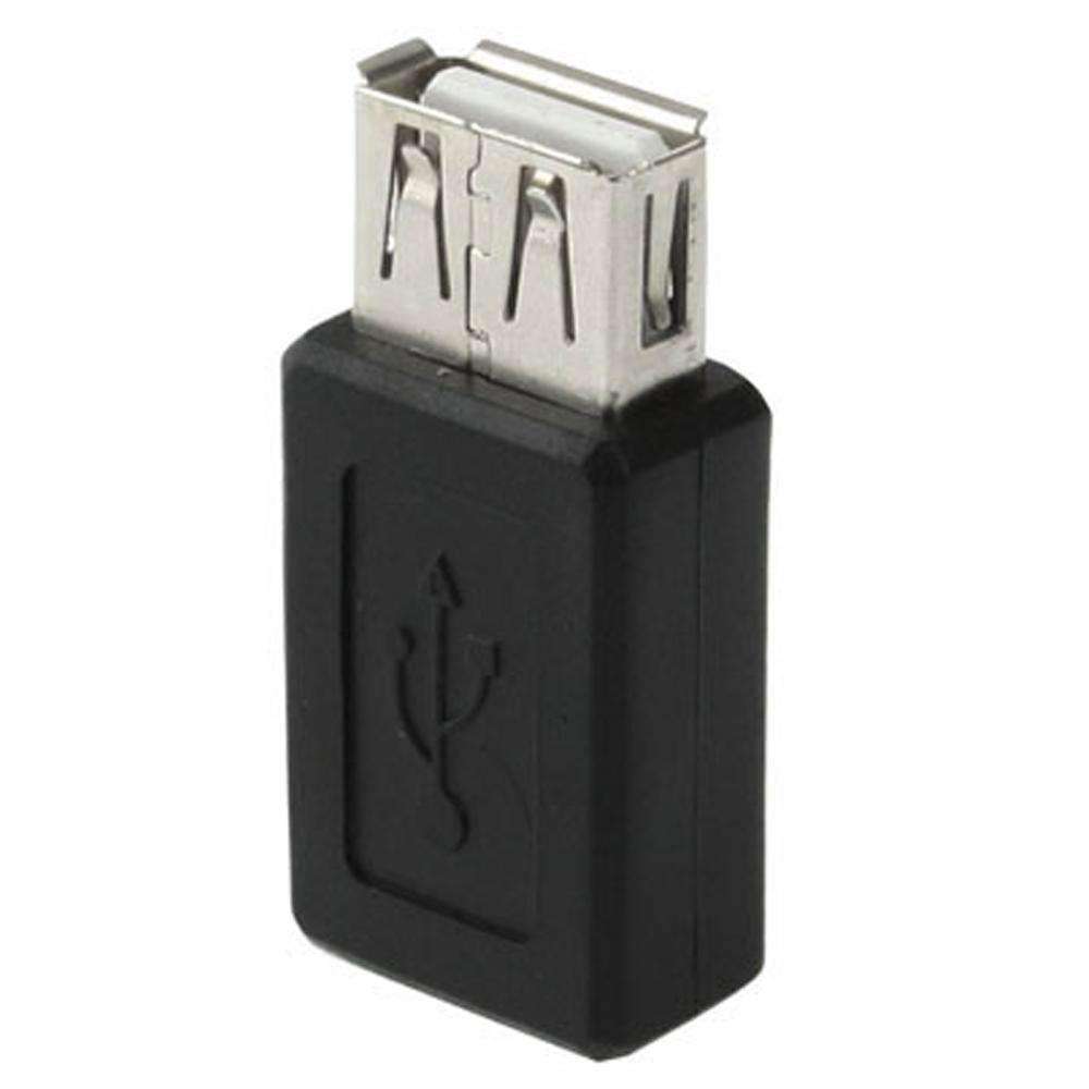 AMZER High Quality USB 2.0 AF to Micro USB Female Adapter - Black