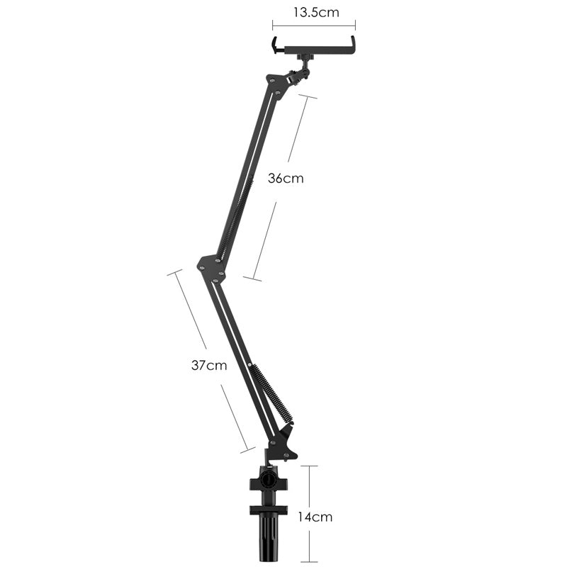 Amzer Folding Bracket Adjustable Holder Stand for 4 - 12.9 Inch Smartphone, iPad, Tablet - pack of 2