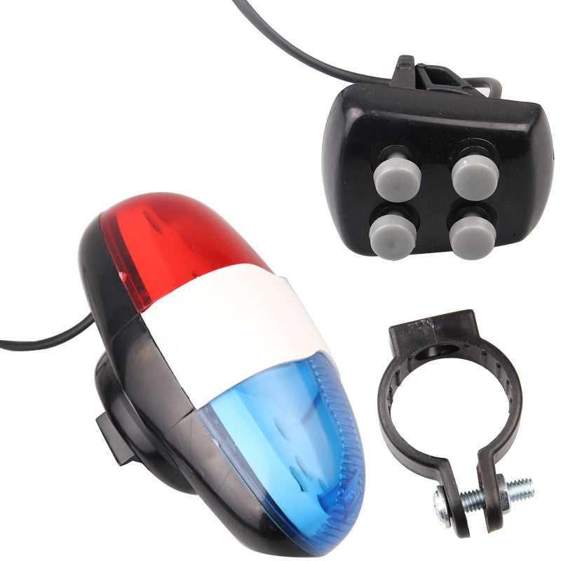 AMZER Bicycle 4 Tone Electronic Horn Mountain Bike LED Tail Light Bicycle Multi function Horn