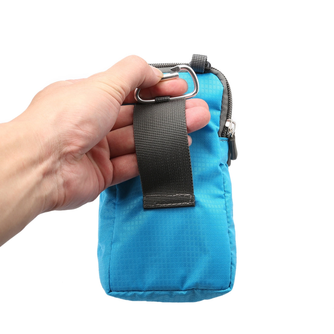 Universal Multi-function Double Layer Zipper Sports Waist Bag - 6.9 Inch