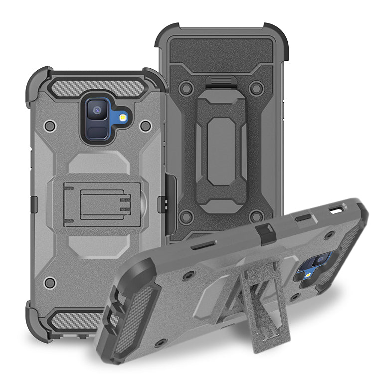 Hybrid Armor Case With Holster for SAMSUNG GALAXY A6 2018