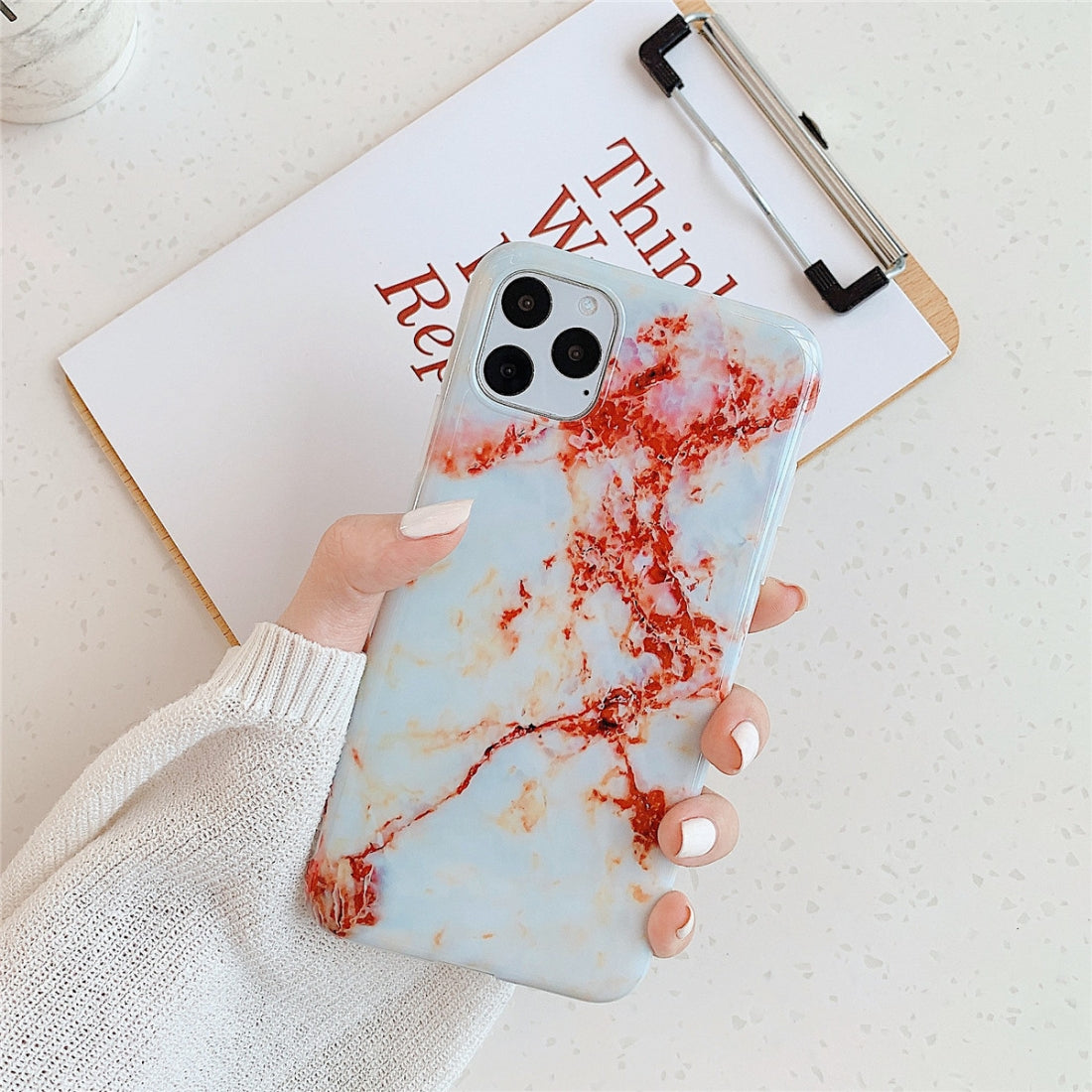 AMZER Marble IMD Soft TPU Protective Case for iPhone 11 Pro