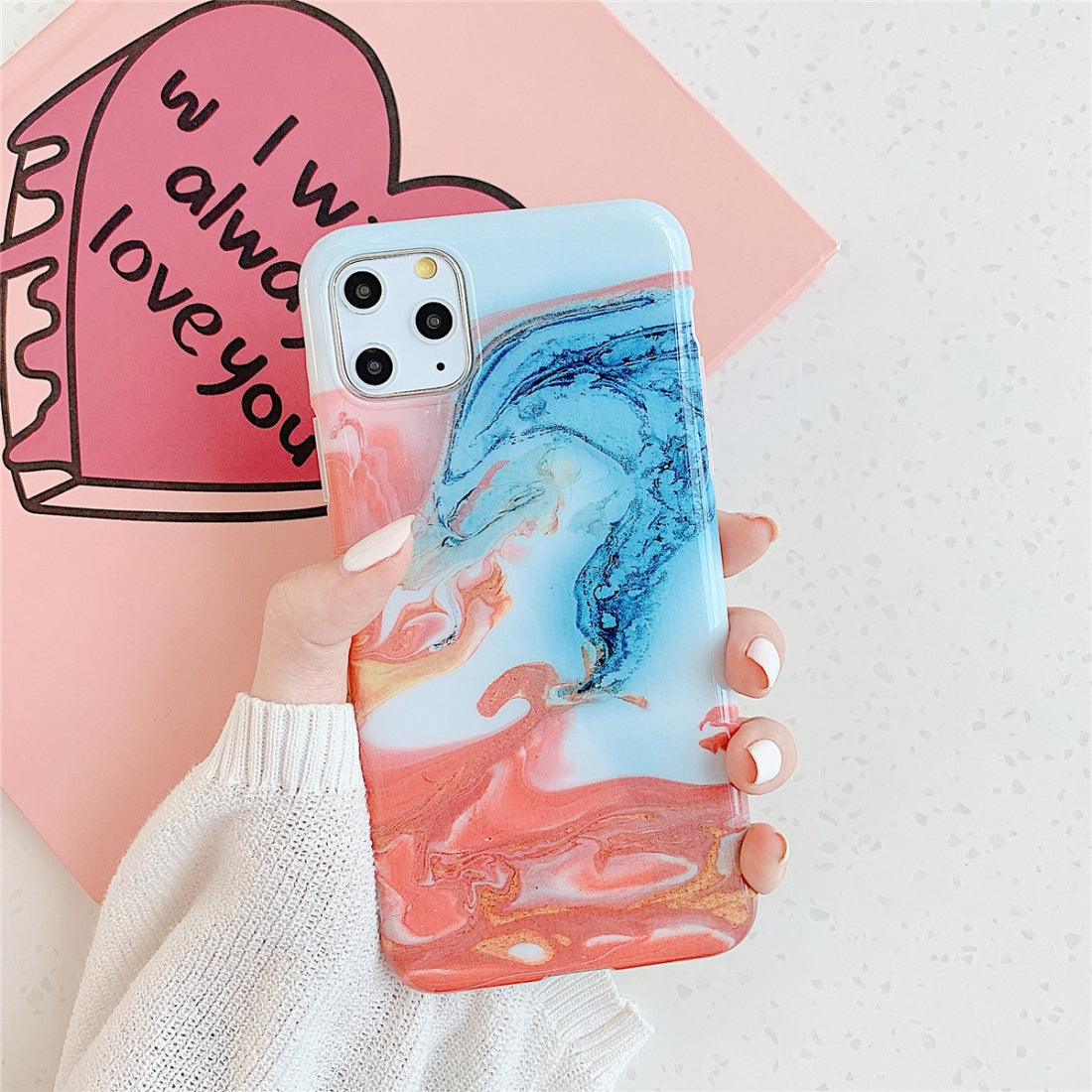 AMZER Marble IMD Soft TPU Protective Case for iPhone 11 Pro