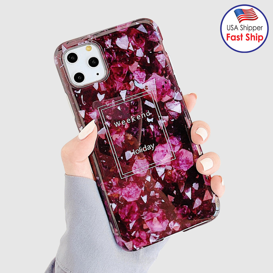 AMZER Marble IMD Soft TPU Protective Case for iPhone 11 Pro