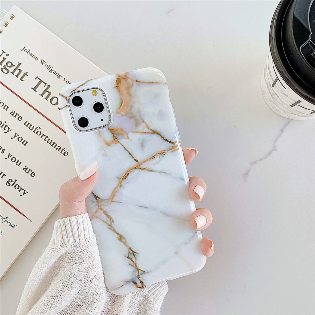 AMZER Marble IMD Soft TPU Protective Case for iPhone 11 Pro