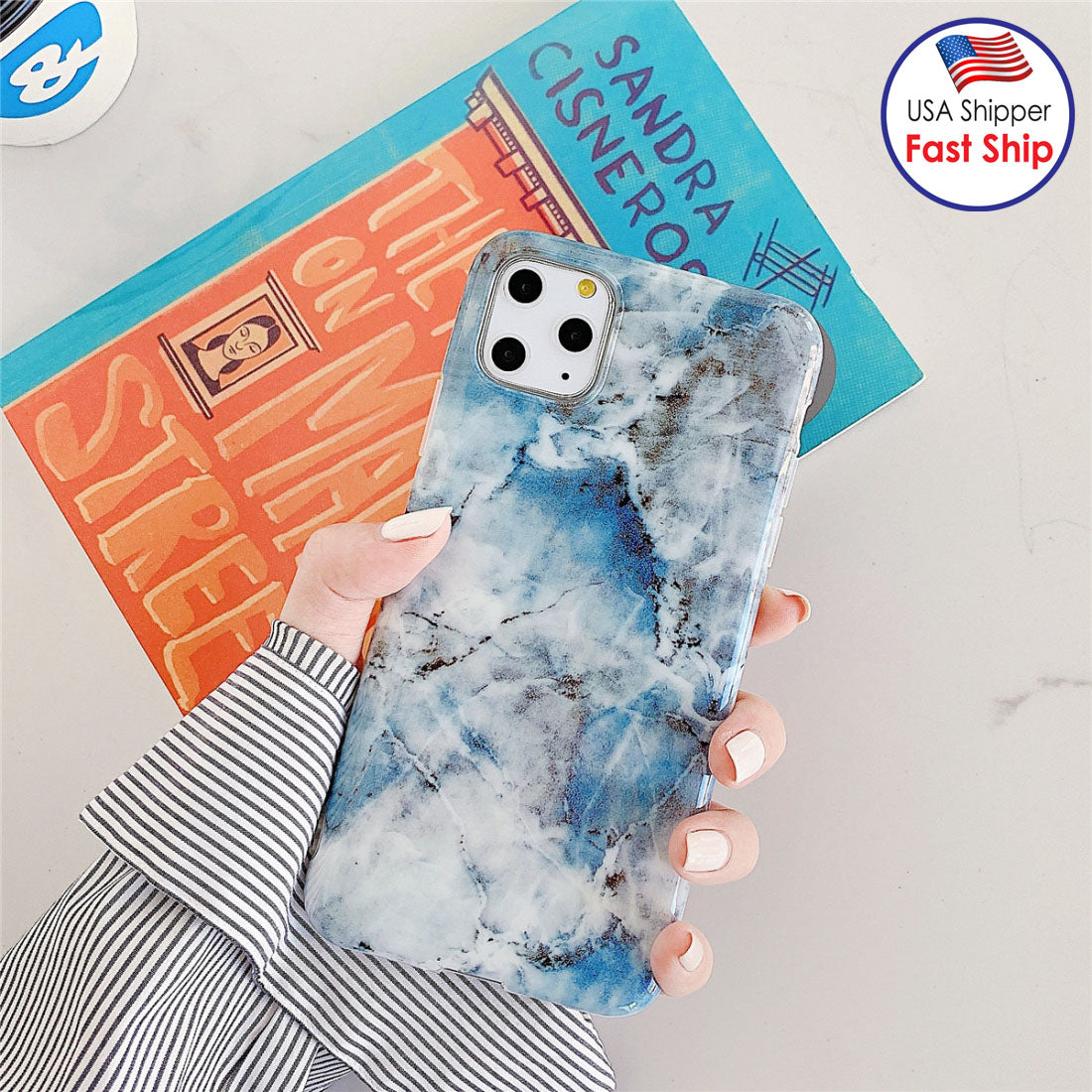 AMZER Marble IMD Soft TPU Protective Case for iPhone 11 - pack of 3