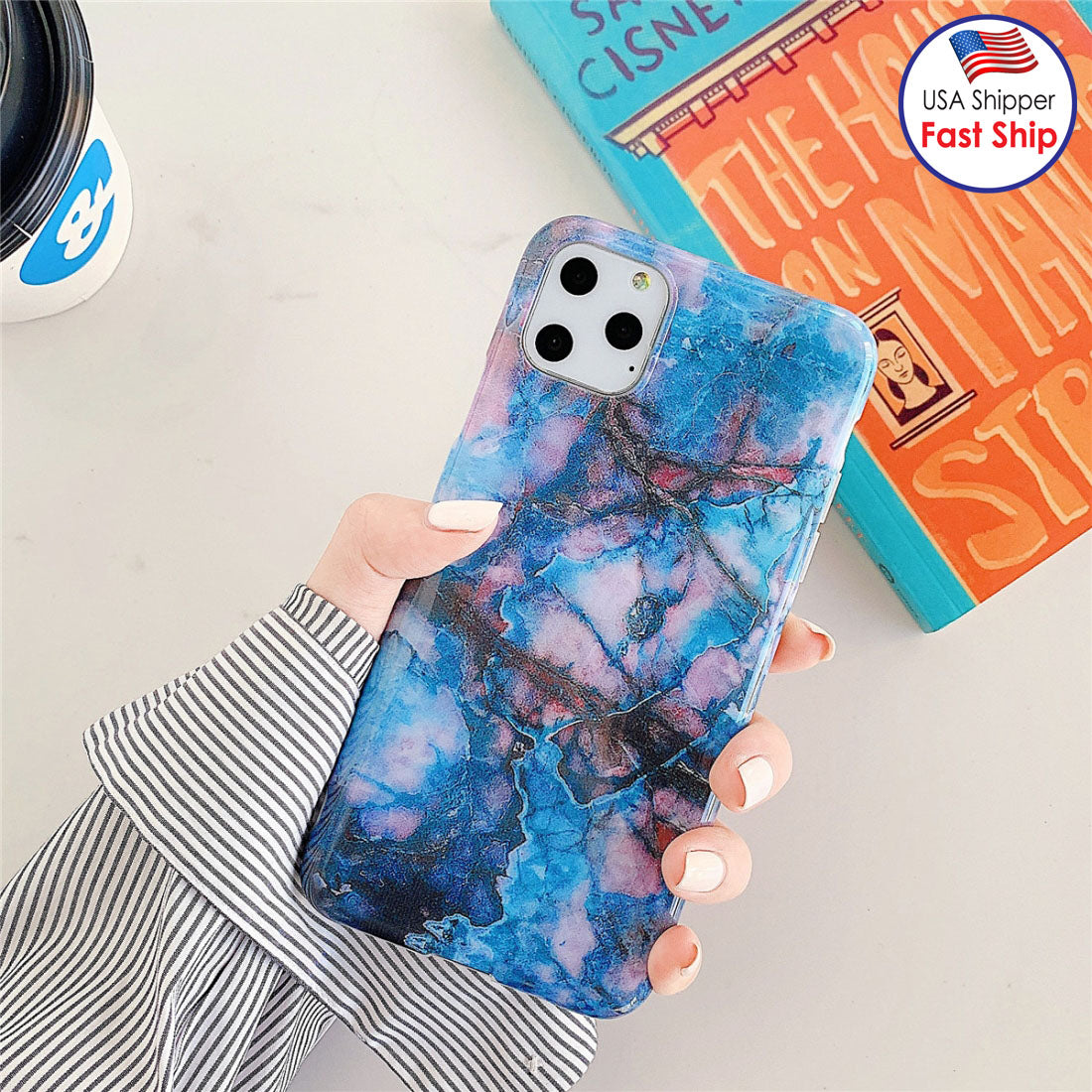 AMZER Marble IMD Soft TPU Protective Case for iPhone 11 - pack of 3