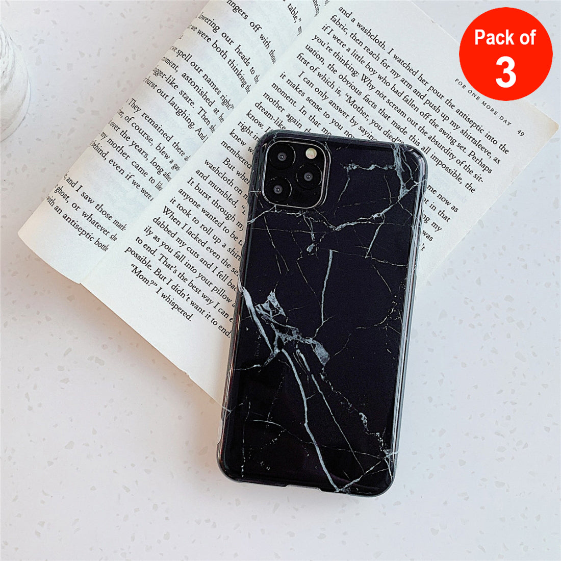 AMZER Marble IMD Soft TPU Protective Case for iPhone 11 - pack of 3