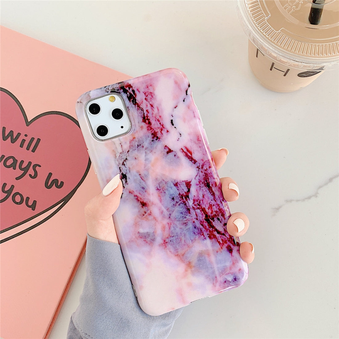 AMZER Marble IMD Soft TPU Protective Case for iPhone 11