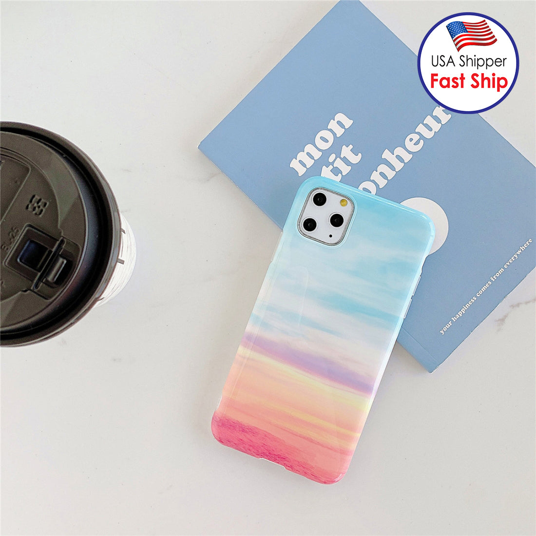 AMZER Marble IMD Soft TPU Protective Case for iPhone 11