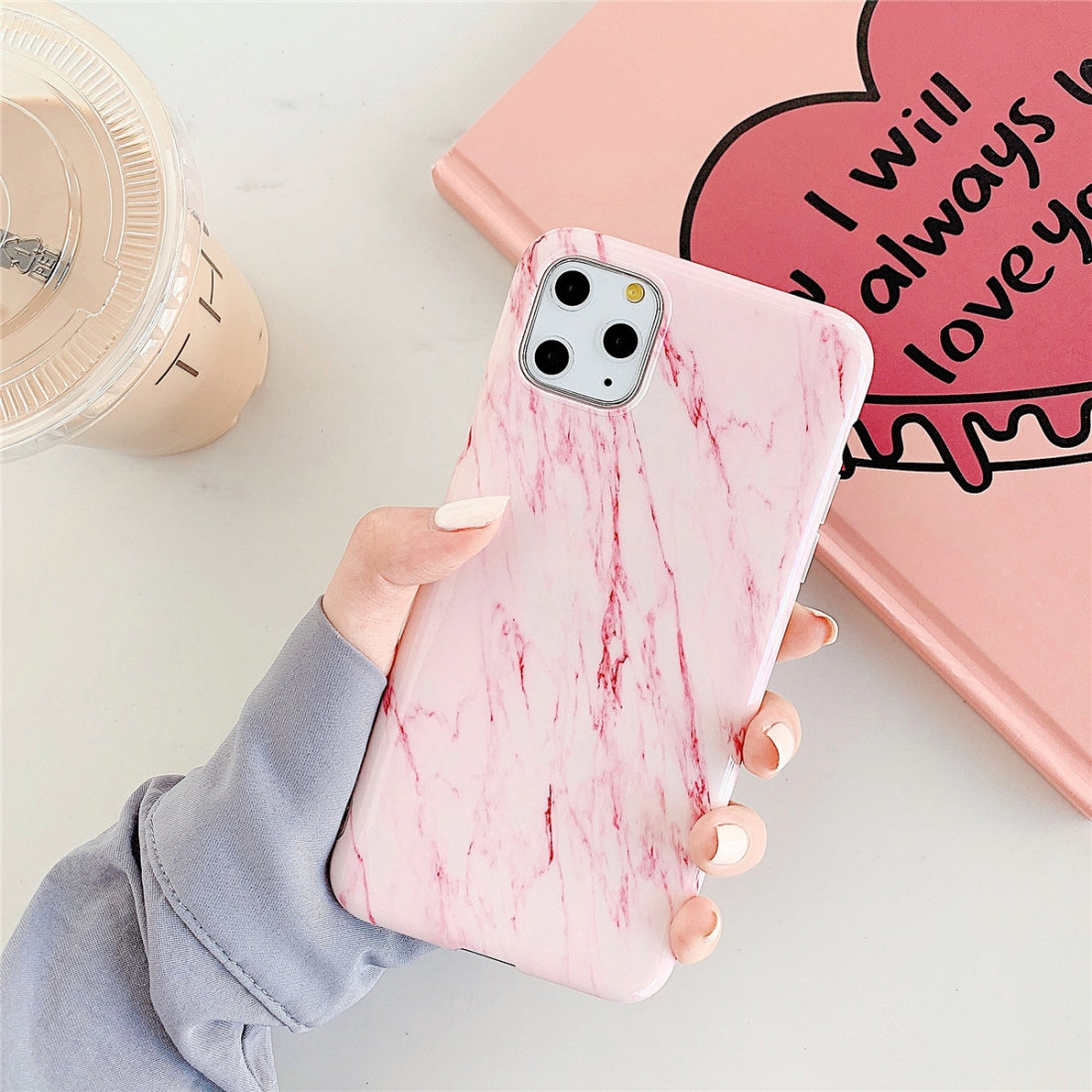 AMZER Marble IMD Soft TPU Protective Case for iPhone 11