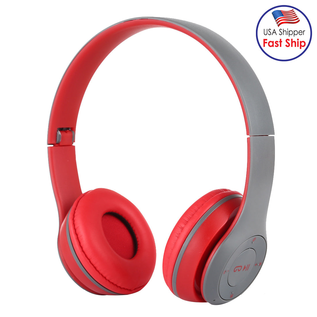 Premium Stereo Bluetooth Headphone with Call Support, Mic,  3.5mm Audio Jack, FM