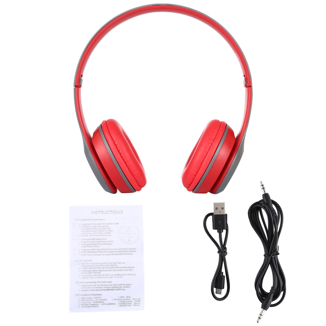 Premium Stereo Bluetooth Headphone with Call Support, Mic,  3.5mm Audio Jack, FM