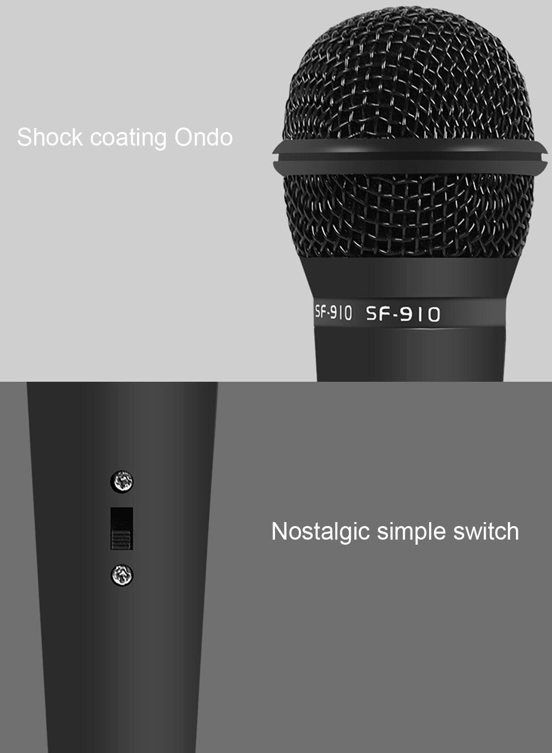 Professional Condenser Sound Recording Microphone with Tripod Holder, Cable Length: 2.0m, Compatible with PC and Mac for Live Broadcast Show, KTV, etc.(Black)