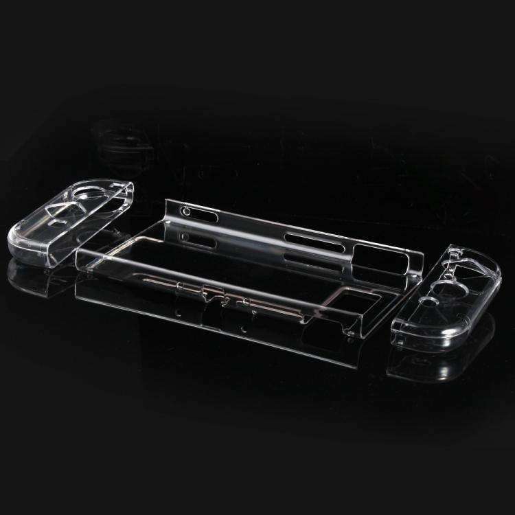 AMZER 4 in 1 Crystal Hard Shell Case for Nintendo Switch Body and Gamepad TNS-1710 - Transparent