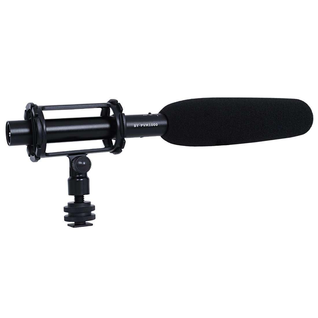 Camera Microphone Shockmount with Hot Shoe Mount for PVM1000 PVM1000L Microphone(Black)