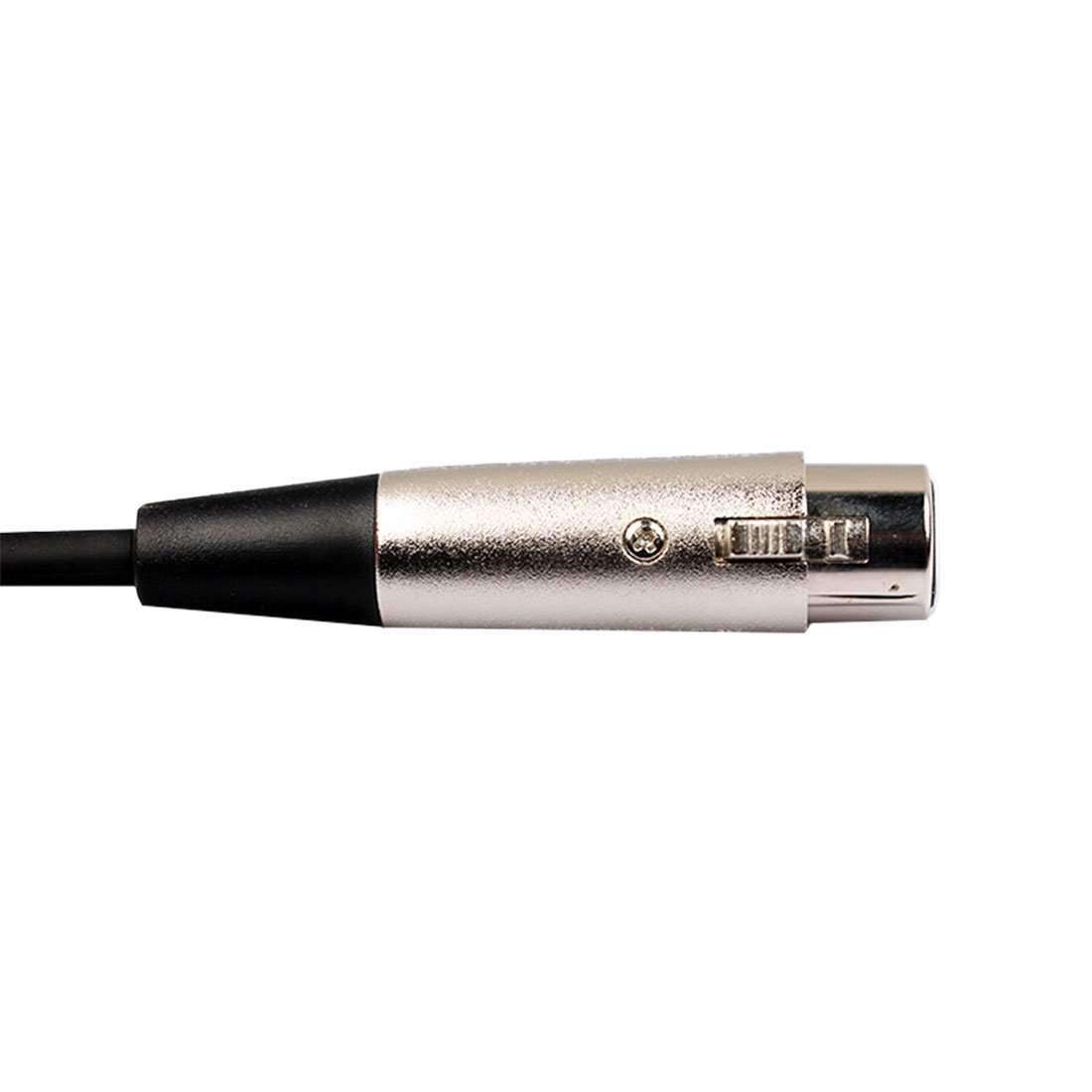 XLR 3-Pin Female to 1/4 inch (6.35mm) Mono Shielded Microphone Mic Cable - 10m