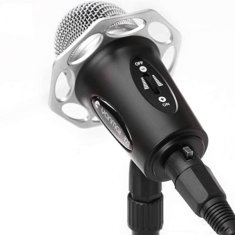 Professional Game Condenser Microphone  with Tripod Holder, Cable Length: 1.8m, Compatible with PC and Mac for  Live Broadcast Show, KTV, etc.(Black)