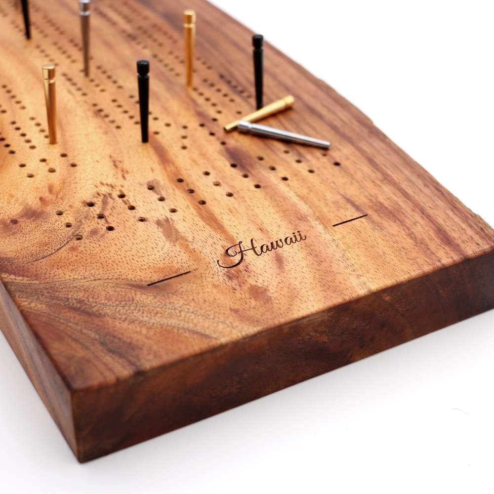 Koa Wood Cribbage Board