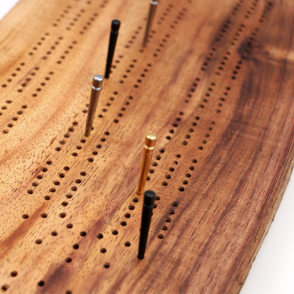 Koa Wood Cribbage Board