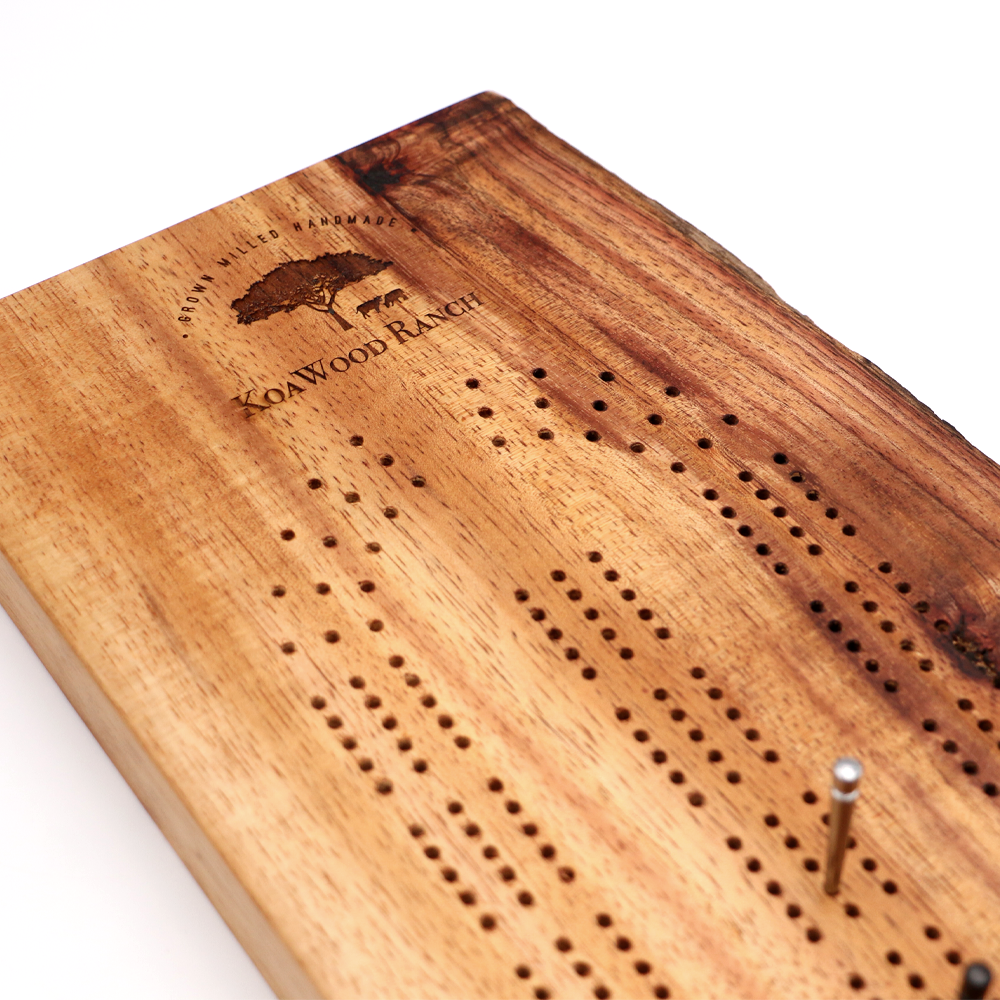 Koa Wood Cribbage Board