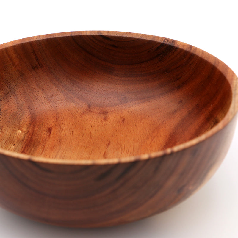 Traditional Hawaiian Koa Calabash Wood Bowl #721 - Medium