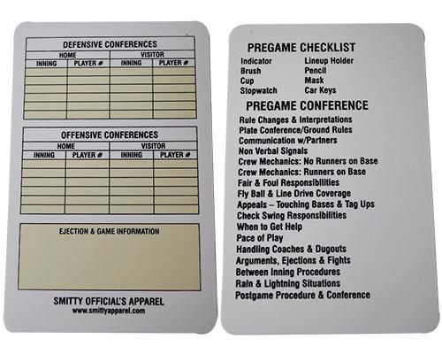 Smitty | ACS-538 | Baseball Umpire Reusable Game Card