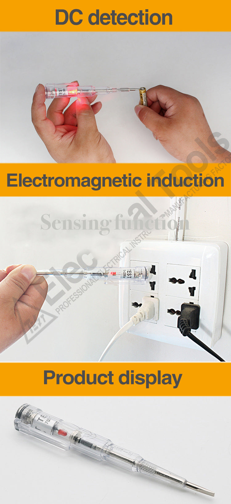 New 5in1 Waterproof Electric Pen Detection Circuit Breakpoint Detection Induction Tester