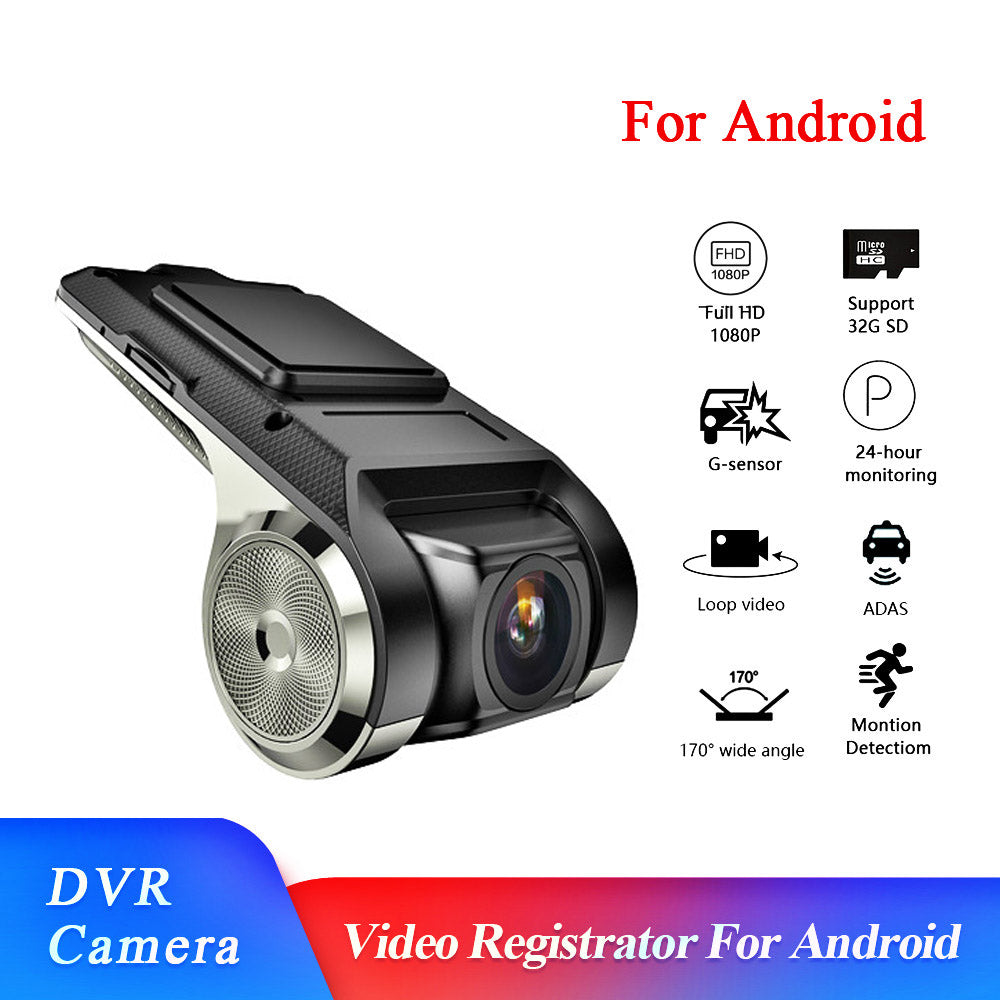 Upgrade 1080P Full HD Dash Cam Car Video Driving Recorder With Center Console LCD Car DVR Video Recorder 170° Wide Angle