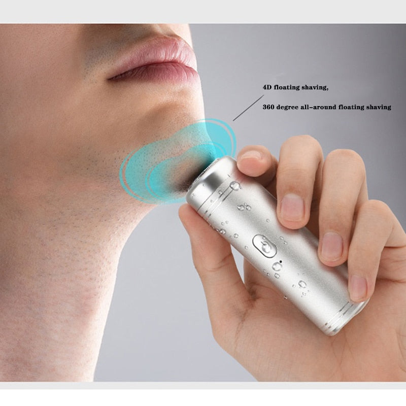 Electric Shaver barber mini Shaving Machine Men 4D Triple Floating Blade Razor professional USB Rechargeable Shaver Portable