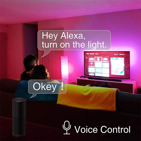 Smart Light Bulb 6 Pack Works with Alexa, LED WiFi Light Bulbs E26, Color Changing Dimmable RGBW Bulb with Music Synchronized, App Remote Control