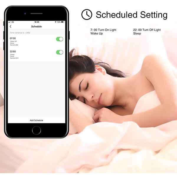 Smart Light Bulb 6 Pack Works with Alexa, LED WiFi Light Bulbs E26, Color Changing Dimmable RGBW Bulb with Music Synchronized, App Remote Control