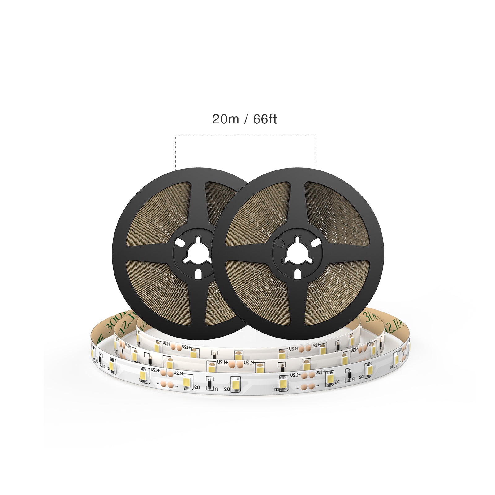 Onforu 65.6ft 3000K Warm White LED Light Strip