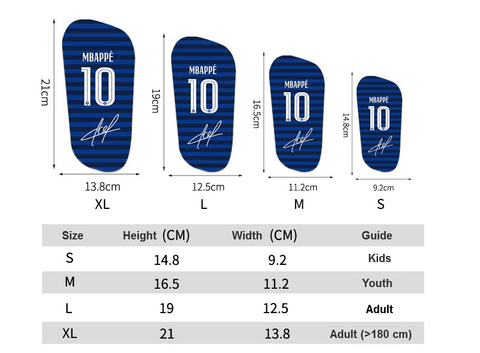 Shin Guards Size