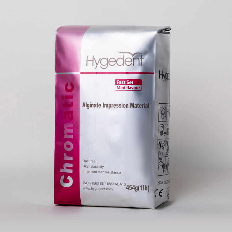 Hygedent HYG-C Chromatic 2 Phase Alginate Mint Flavor Regular Set Dust Free 1 Lb