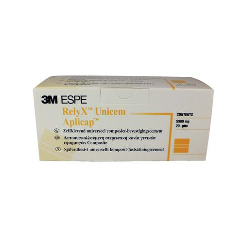 3M ESPE 56819 RelyX UniCem Aplicap Self Adhesive Universal Resin Cement Capsules A1 295 mg 20/Pk EXP Oct 2024