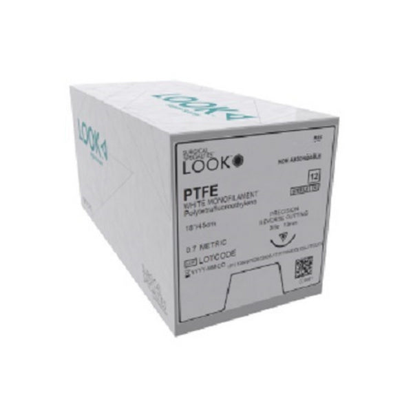 Look X815B PTFE White Mono Monofilament Sutures 2/0 18