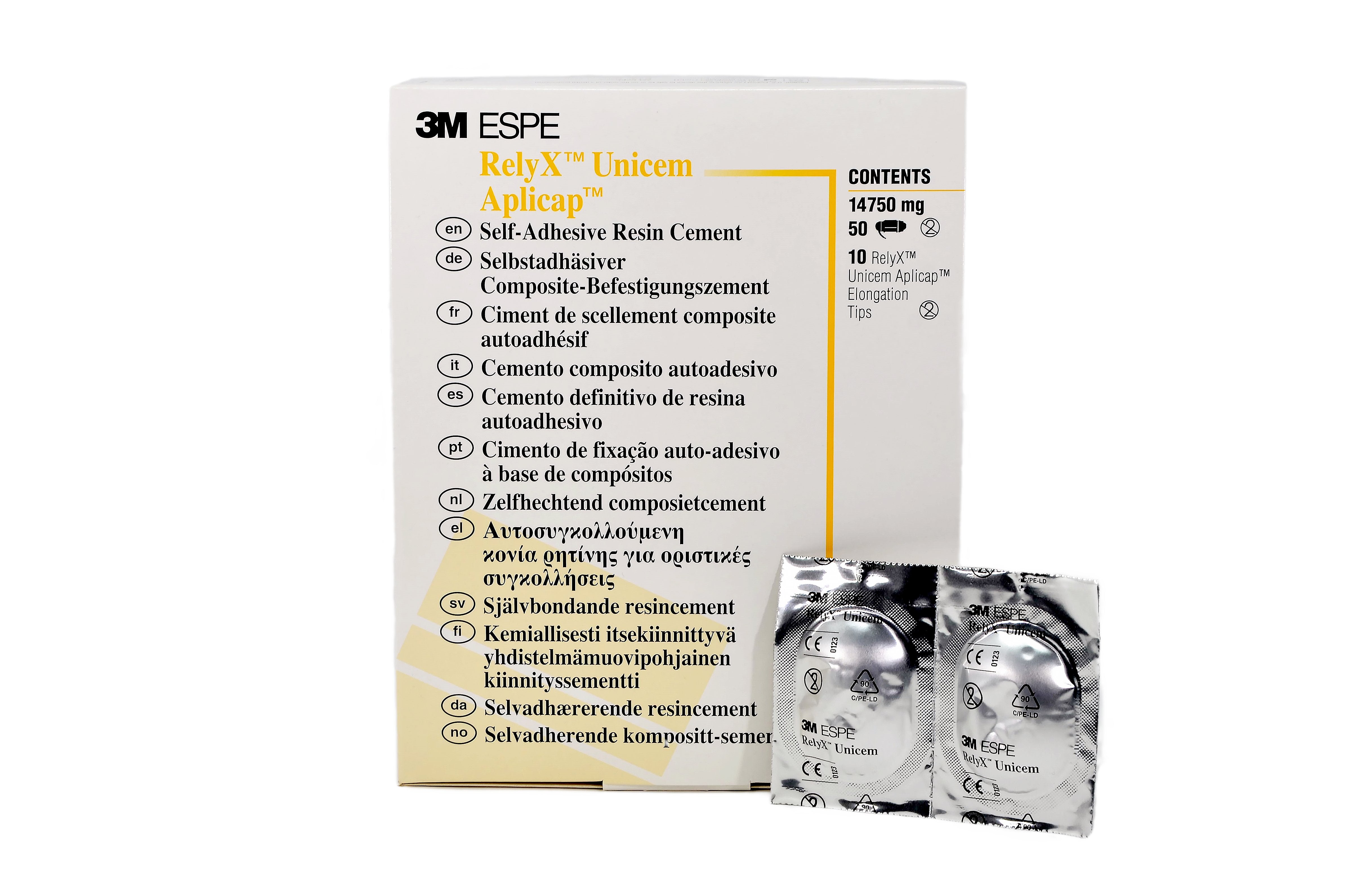 3M ESPE 56817 RelyX UniCem Aplicap Self Adhesive Universal Resin Cement Capsules A3 295 mg 50/Pk EXP Dec 2024