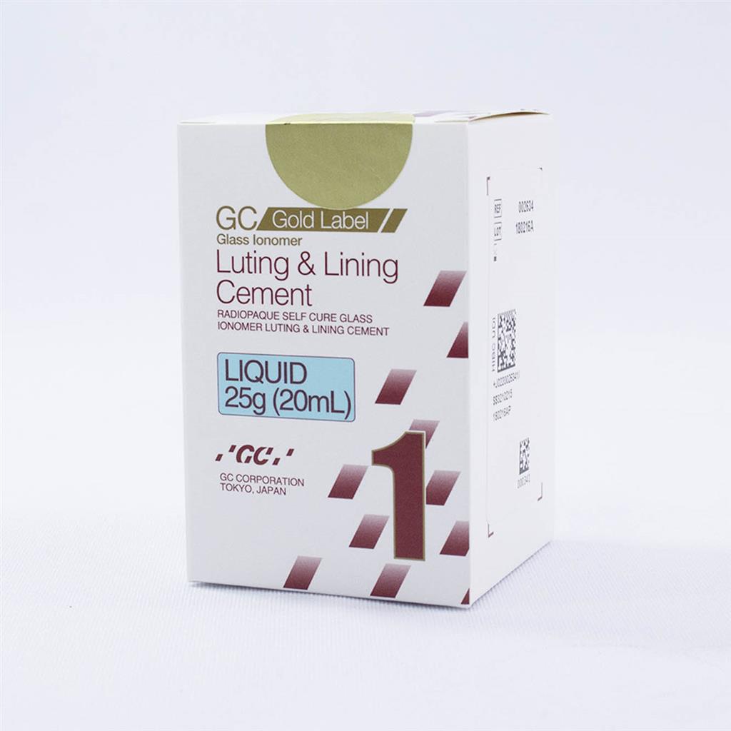 GC 002634 Gold Label Luting & Lining Cement Dental Liquid 25 Gm 000135 EXP Dec 2024