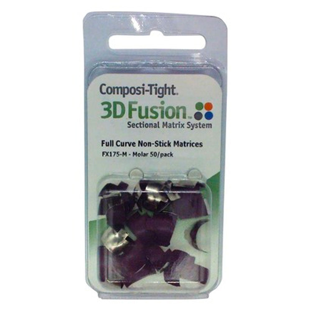 Garrison FX175-M Composi-Tight 3D Fusion Full Curve Molar Matrices Purple Small 50/Pk