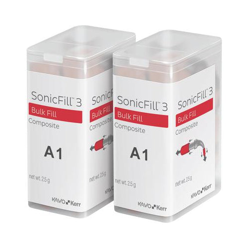 Kerr Dental 36711 SonicFill 3 SingleFill Bulk Fill Composite Unidose Tips A1 20/Pk EXP Dec 2024